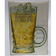 Suntory Whisky White Extra Beer glass NEW In Packed.