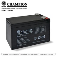 CHAMPION UPS Battery 12V 7Ah Champion UPS Battery 6-FM-7 Rechargeable Sealed Lead Acid Battery