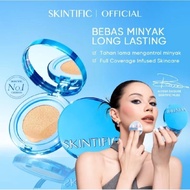 SKINTIFIC PERFECT STAY VELVET MATTE CUSHION biru / SKINTIFIC CUSHION biru (SherlyCosmetic)