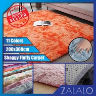 ZALALO XXXL 200x300cm Size Besar Titami Karpet Bulu Panjang Lembut Fluffy Shaggy Carpet Anti Slip So