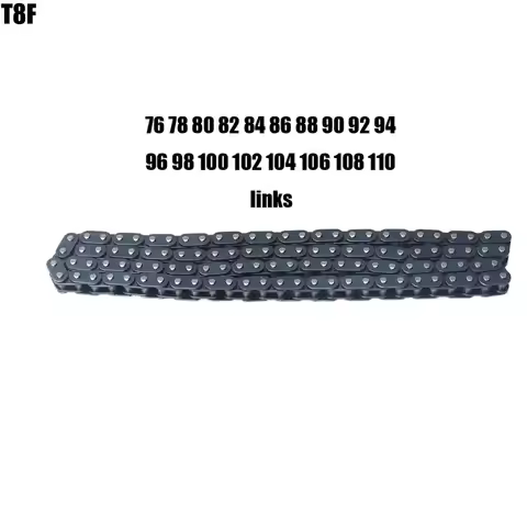 T8F chain 76 78 80 82 84 86 88 90 92 94 96 98 100 102 104 106 Link For Mini Dirt BIKE Quad ATV 47cc