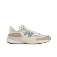 New Balance NB 990 V 6 breathable short running shoes durable white Brown for men and women