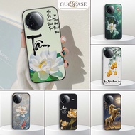 Xiaomi Redmi K80 / K80 Pro case with calligraphy, peace, lucky lotus