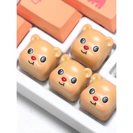 Butter Bear Keycap Mechanical Keyboard Keycap Creative Resin Unique Keycap Cute Keycap Single ESC