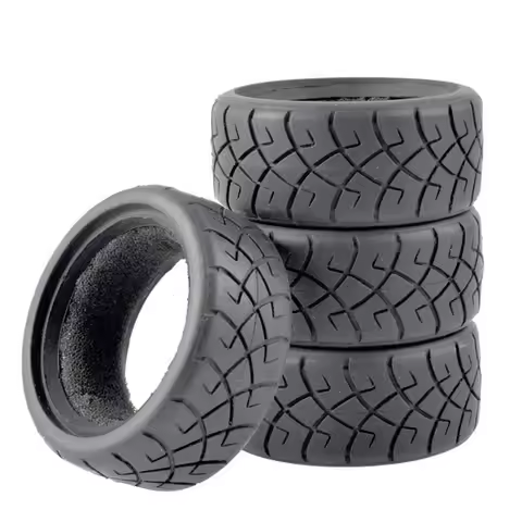 2/4Pcs High Grip Soft Tires for 1:10 RC On-Road Car - Fit Tamiya M05 M06 M07 Touring Models, Upgrade