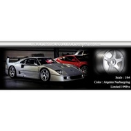 MY64X Classic F40 LM Competizione Argento Nurburgring Resin Limited Edition Model Car