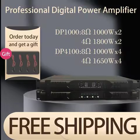 ShennDare Professional Digital Power Amplifier 4 Channel Preamps Line Array Speaker Preamplifier Aud