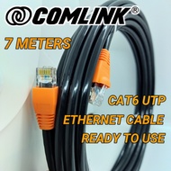 7M CAT6 Lan Cable 7 Meters COMLINK Outdoor UTP Ethernet Patch Cable with RJ45 to Use