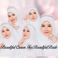 CROWN PENGANTIN CANTIK CROWN NIKAH CROWN TUNANG TIARA BRIDE MAHKOTA