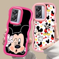 MERAH D-7 mickey mouse Pink red Casing for OPPO A57E A57 A57S A77S A77 5G black