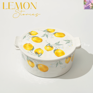 Violet_Flamingo ถ้วยซุป/ ชามใส่ซุป หม้อข้าวมีฝาปิดลายเลมอน Lemon Soup Tureen รุ่น Vivi
