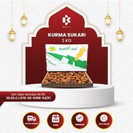 Kurma Sukari Raja Dus Isi 3 Kg Grade A Premium