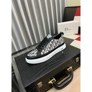 Dior B27 White Leather Sneakers - Casual Lace-Up Design for Men & Women