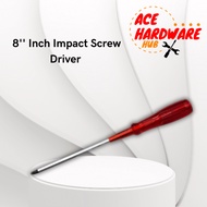 8'' Inch Impact Screw Driver Magnet Head Pemutar Skru BOSCO Plus Minus Screwdriver
