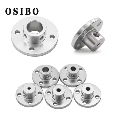 2/3/3.17/4/5/6/6.35/7/8/10/12/14/16mm Aluminum Alloy Flange Coupling Coupler Motor Guide Shaft Coupl