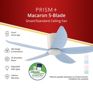 [NEA CLIMATE VOUCHER $400] PRISM+ Oasis Pro Macaron Standard Ceiling Fan | 5 Blades | Integrated Dim