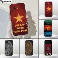 Oppo A73 / A93 case with Vietnamese flag, independent and free, bronzeClear