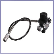 【NEW】18mm*1.5 Diving Cylinder Valve Connected to 24-inch Bourdon Tube Dual Gauge