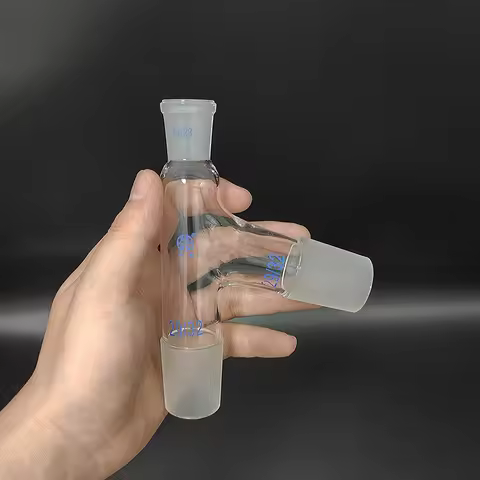 FAPE 75 degree distillation head, Top ground mouth 14/23, Down joint 29/32, Side joint 29/32, Borosi