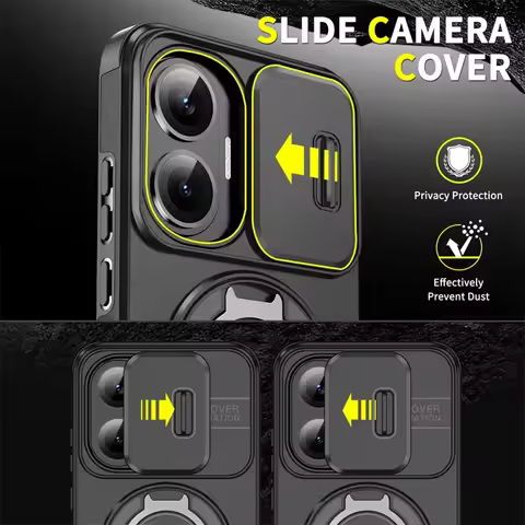 Slide Camera Protector Armor Case For Xiaomi Poco F7 Pro F 7 Ultra C71 C75 M6 X6 X7 Pro X7Pro 5G Mag