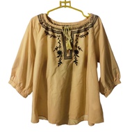 Bohem Style Embroidered Strap blouse