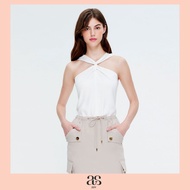[asv aw23] Kaylee Halterneck Top เสื้อผู้หญิง แขนกุด แต่งคล้องคอ