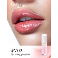 Eunarz Luminous Shine Liquid Lip Gloss - Pastel Pink Shimmer High Pigment Hydrating Lip Combo Brand 