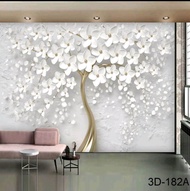 Wallpaper Dinding Murah Motif Bunga Mutiara - wallpaper bunga besar 3D - wallpaper bunga putih