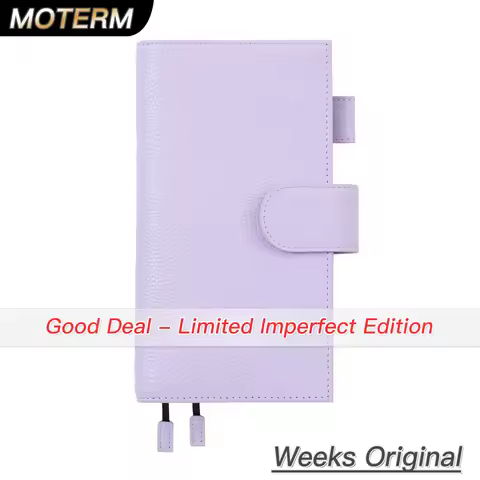 Limited Imperfect Moterm Pebbled Grain Leather Original Weeks Cover for Hobonichi and Skinny Mini Ha
