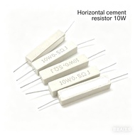 10pcs Horizontal SQP Cement Resistor 10W 5% 8R 9.1Ω 10 Ohm 13RJ 10Watt Ceramic Wirewound Resistor