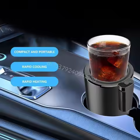 Electric Beverage Mug Efficient Hot & Cold Car Cup Accessory with Easy Temperature Adjustment for Co