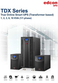 UPS EDCON TDX Series 1 KVA / 900 Watt UPS smart online built ini IT
