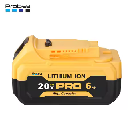 Probty For Dewalt DCB200 20V 6000mAh Replacement Battery Compatible with For Dewalt 20V 18 v and 20 