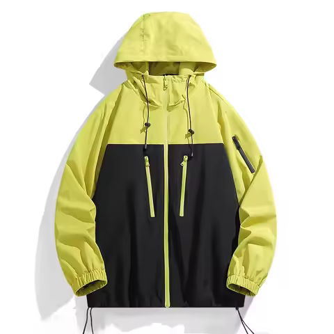 Outdoor color blocked down jacket for spring and autumn waterproof and windproof mountain climbing t