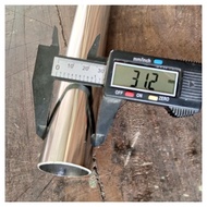 Stainless Steel Round Pipe OD 31 mm, 11/s 4 inches Length 200 cm Thickness 1.2 mm