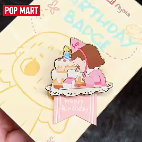 Genuine in Stock POP MART April Hirono Birthday Badge Limited Edition Merch