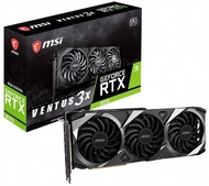 GeForce MSI RTX™ 3070 VENTUS 3X OC 烤10分鐘穩定在70度以下 /顯示卡/顯卡/跟盒/