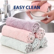 Microfiber Towel 16x27cm Random Colour Microfiber Cloth Dishcloth Kitchen Cloth Kain Lap Dapur