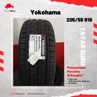 Yokohama ES32 205/55R16 Tayar Baru (Installation) 205 55 16 New Tyre Tire TayarGuru Pasang Kereta Wheel Rim Car