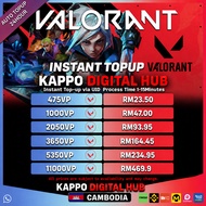 VALORANT POINT CAMBODIA (KH) TOPUP POINT VP Cheap 475/1000/2050