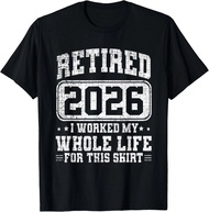 Mens Women Retirement Best Retired 2026 T Shirt Streetwear Oversized Tee Summer Casual Cotton Gen Z