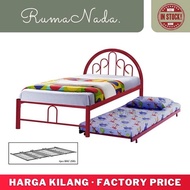 Pull Out Bed Single / Single Bed Frame / Katil Single / Single Bed / Katil Single Pull Out / Bed Fra