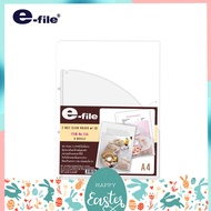 Clear FILE Folder 2 Holes E-FILE 12A Pack Of 6 Pieces