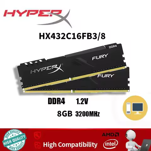 DDR4 Memory HyperX HX432C16FB3/8 DDR4 8GB 3200MHZ PC RAM