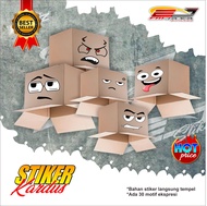 STIKER KEPALA KARDUS PALING VIRAL-STIKER EMOJI KEKINIAN KEPALA KARDUS VIRAL-EMB445