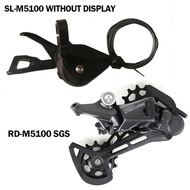 SHIMANO M5100 M5100เปลี่ยนเกียร์ด้านหลัง M5120 11 Speed Groupset SL ขวาคันเกียร์สับจานหลัง MTB SGS จ
