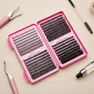 DIY Eyelash Extension Set 8-16mm 30D-80D D Curl 640 Cluster Pack for Volume Lashes Set Sambungan Bul