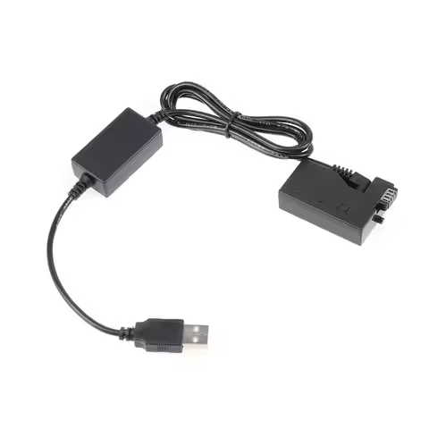 LP-E8 Dummy Battery Adapter DC Coupler 5V 2A USB Cable for Canon 550D 600D 650D 700D Kiss x7i x6 x5 