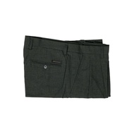 Hazard Work Pants Plaid 2 Pleats Linen Silk (Linen) Dark Gray (24)