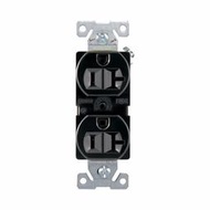 美國 COOPER BR20BK  125V 20A NEMA 5-20 DUPLEX型 商用級插座黑色